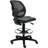 Backed Adjustable Height Ergonomic Lab Stool with Footring and Wheels