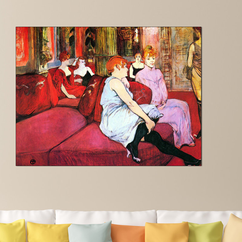 Henri De Toulouse-Lautrec - Wrapped Canvas Painting, 90cm H x 120cm W x 1.8cm D