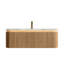 Meuble-lavabo et lavabo Modern Modern, grain de bois naturel, 48 po