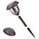 Brown Solar Powered Integrated LED Metal Pathway Light Pack