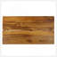 Table basse d'extérieur rectangulaire avec pieds tubulaires en angle et plateau en bois, noir