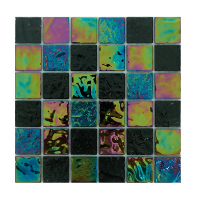 Carreau de mosaïque en verre 2 po x 2 po