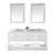Elizabeth 72" Double Bathroom Vanity Set with Mirror-772152713-772152710-772152709