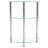 Datrell Glass Top End Table