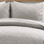 Quenby Gray Standard Cotton Reversible 3 Piece Quilt Set-25255004