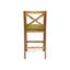 Tabouret de bar avec coussin en teck de 28,5 po Zaryiah-1452008611