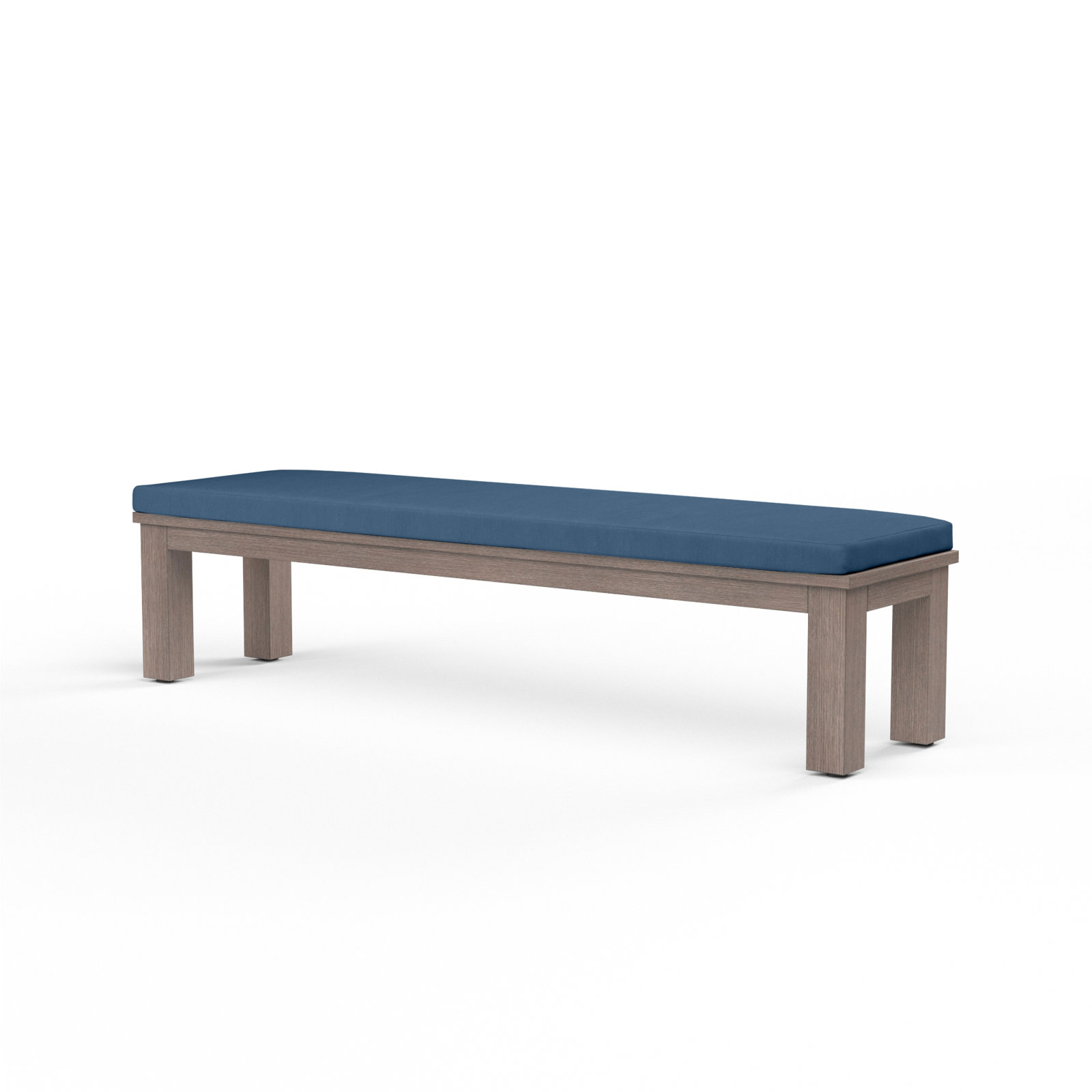 Laguna 72.01'' Powder Coated Aluminium Outdoor Bench, Spectrum Indigo Sunbrella®