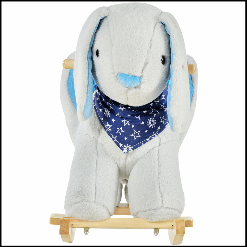 Fauteuil à bascule pour enfants avec jouet à bascule et musique en peluche pour tout-petits de 18 à 36 mois