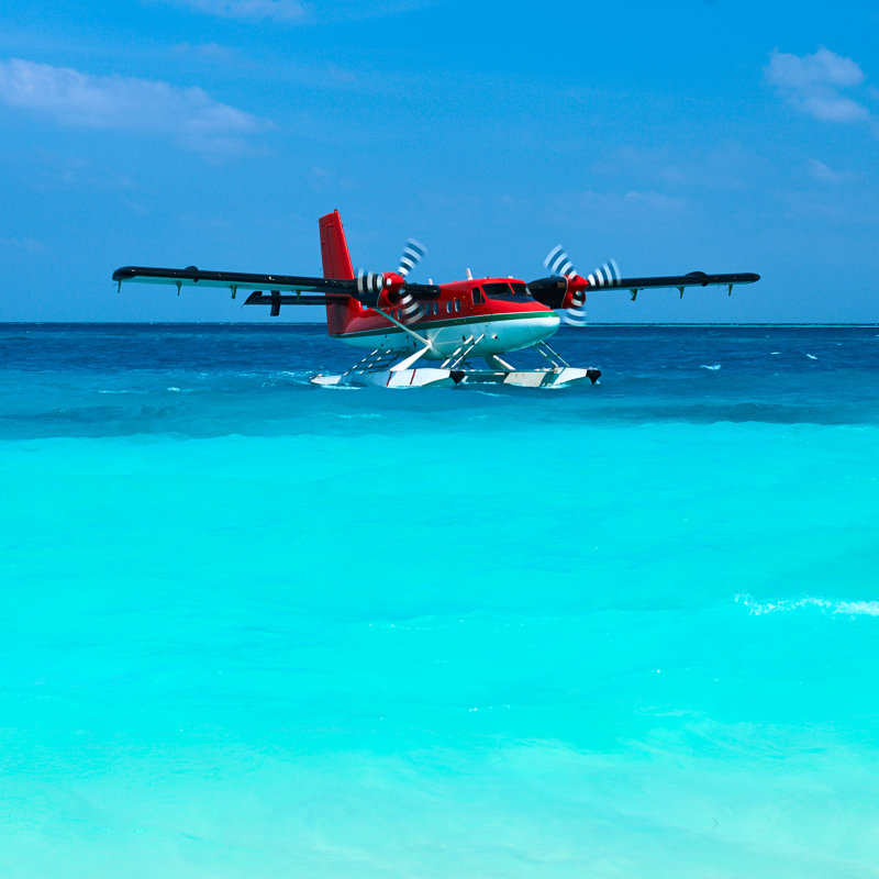 Goulet Twin Otter Seaplane - Wrapped Canvas Print, 30cm H x 30cm W x 3.8cm D