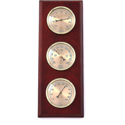 30 cm Solar Powered Wireless Outdoor Clock Weather Station