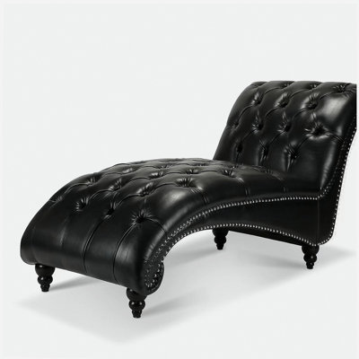 Chaise longue sans accoudoirs touffetée