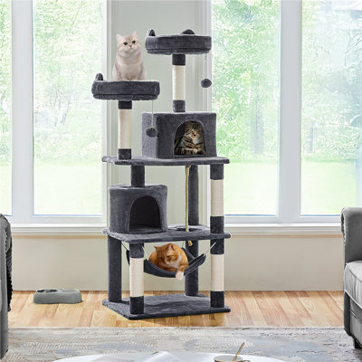 Tour pour chat multi-niveaux avec 2 condos