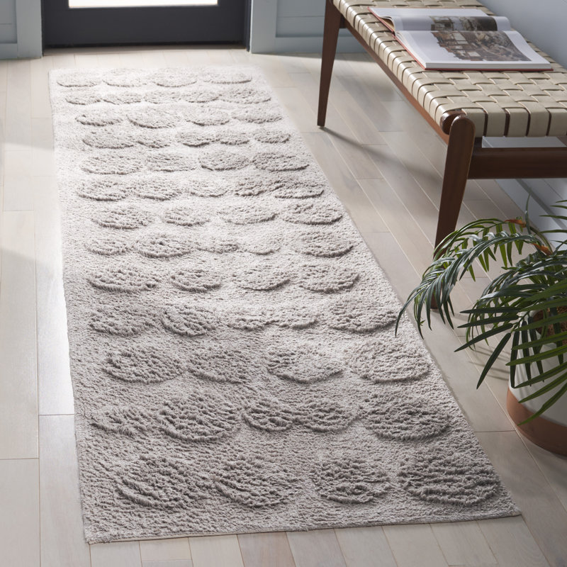 Easy Care 227 Hand Tufted Recycled Cotton Machine Washable Geometric Shapes Indoor Use Only Rug, Runner 2'3" x 9'