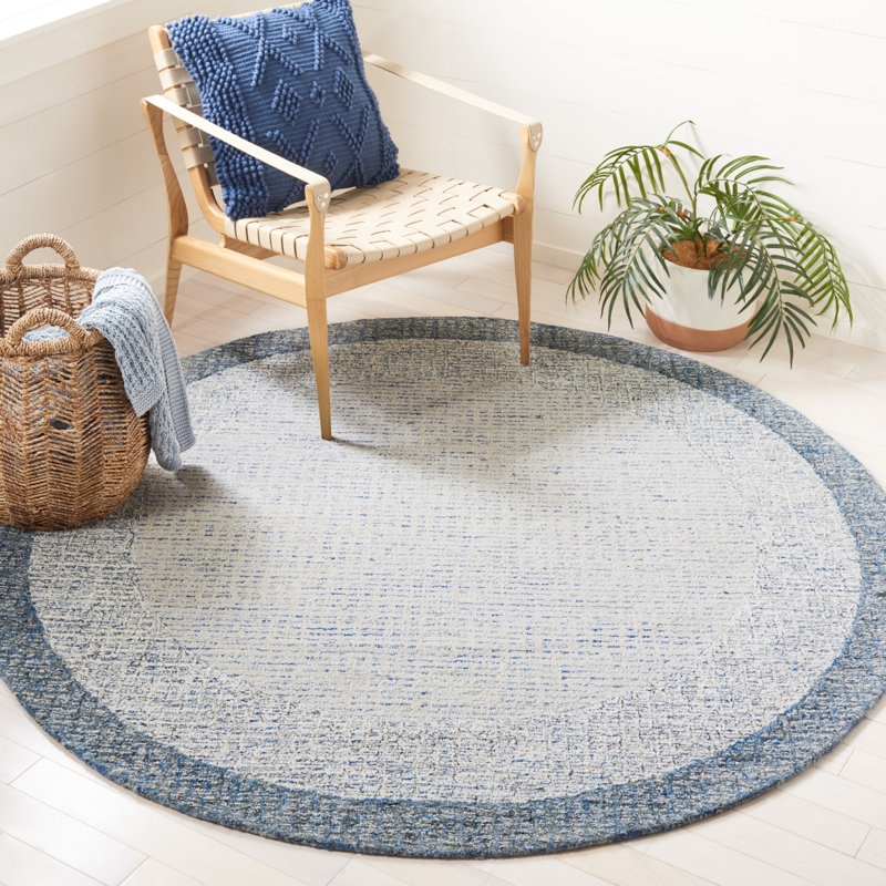 Tapis ivoire / gris Madyson 476, Rond 6 pi