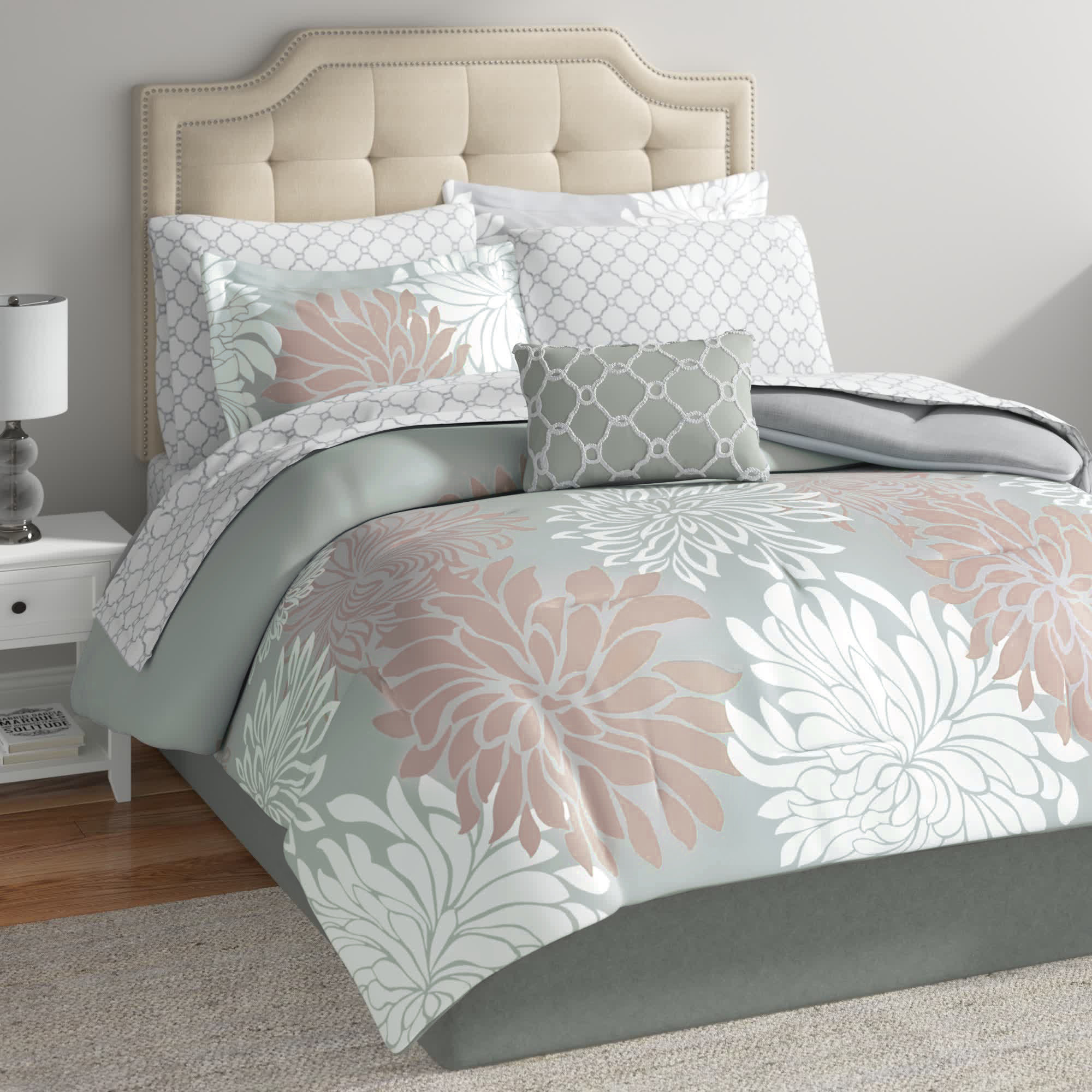 Andover Mills™ Guthridge Microfiber Floral Comforter Set with Cotton Bed  Sheets & Reviews
