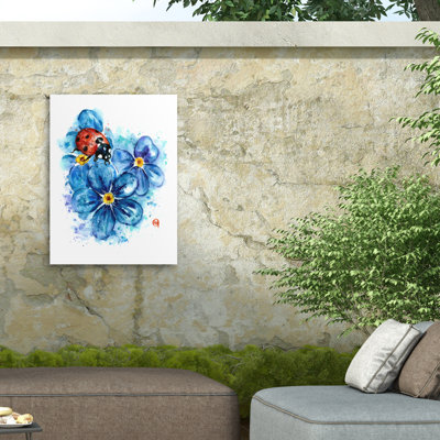 Lisa Whitehouse Ladybug Outdoor  Canvas