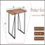 Une table de salle à manger rectangulaire rétro minimaliste avec un dessus spécialement texturé et des pieds en métal noir. Plateau de table contemporain en bois aggloméré minimaliste en bois aggloméré. Capable de donner aux gens une beauté visu