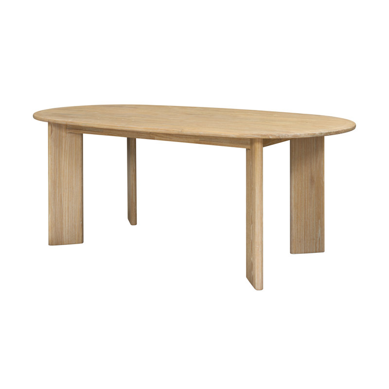 Ehrsam 78.5" Oval Dining Table, Natural