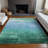Machine Washable Indoor/Outdoor Claudian ACN1471 Teal Rug-109533910