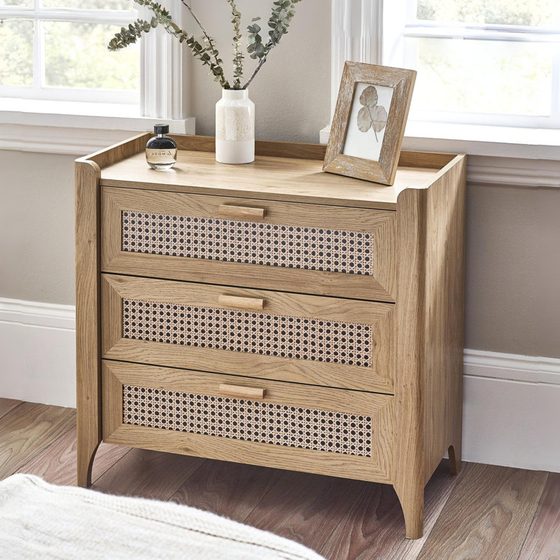 Albelo 80cm W 3 - Drawer Chest of Drawers, Brown