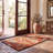 Emrick Blossom Hand Hooked Wool/Cotton/Latex Floral Rug in Rust-22463485