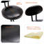 Tabouret de bar rond en velours sans accoudoirs avec dossier, ensemble de 2 chaises de comptoir rembourrées pour la salle à manger, îlot de cuisine-2118600910-2118600908