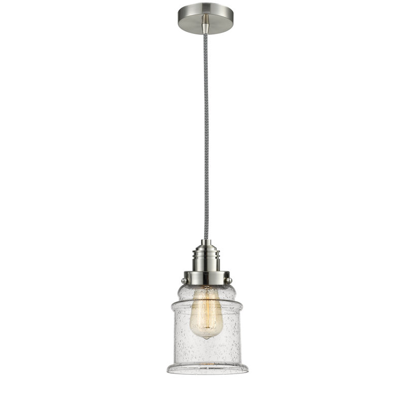 Cecil 1 - Light Single Pendant, Satin Nickel