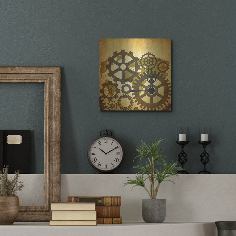" Clock Map 2 " by Mark Ashkenazi, 12" H x 12" W