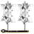Camper Wheel Chock Stabilizer, X-shaped RV Stabilizer Wheel Chock, Fit for 1.5" to 10" Tire Space, Wheel Chocks with Ratchet Wrench and Storage Bag for Campers Travel Trailers Trucks