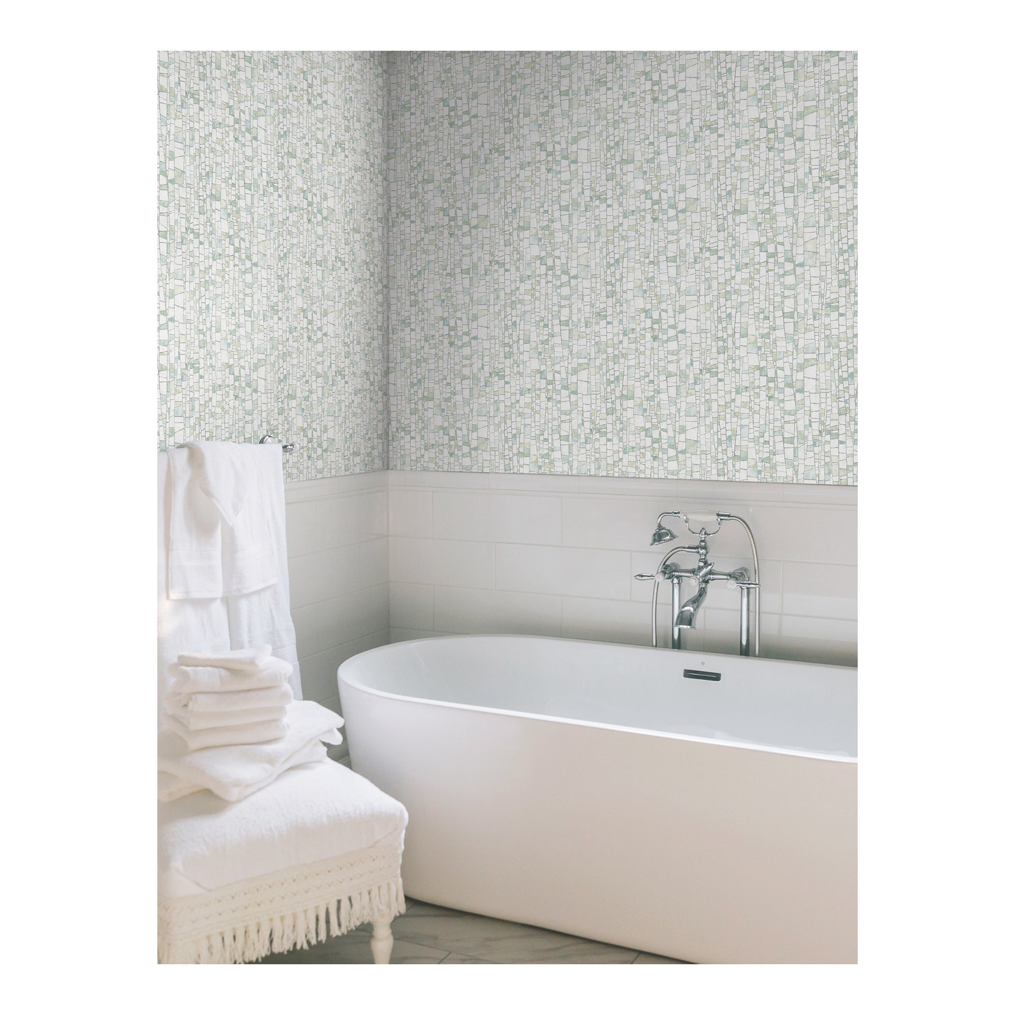 Ulysses Wallpaper, Green