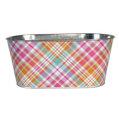 How Plaid R You Printed Metal Planter