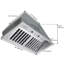 Ancona Pro 34" 600 CFM Ducted Insert Range Hood in Stainless Steel
