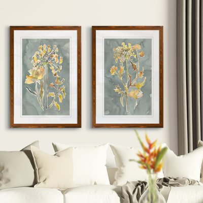 " Collected Florals I " 2 - Pieces