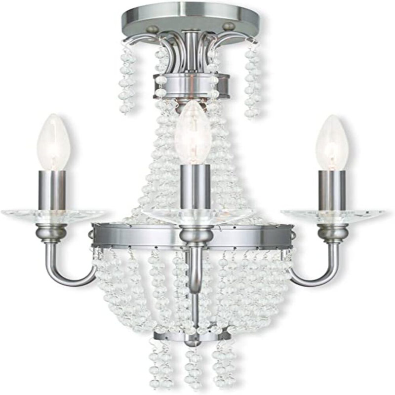 Jammar 3 - Light Steel Chandelier