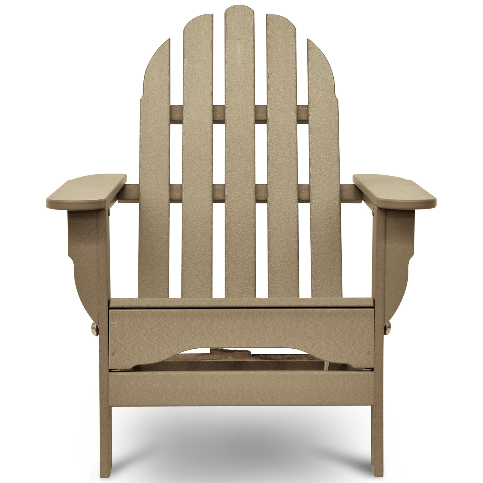 Leighton Foldable Adirondack Chair, Weathered Wood
