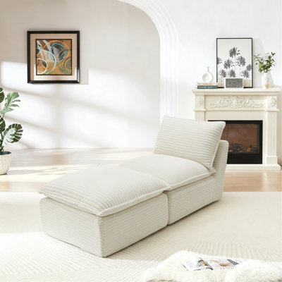 Le canapé moderne en nuage de velours côtelé, qui peut être librement combiné et offre une expérience d'assise confortable, convient aux meubles de salon modernes dans les maisons, les appartements et les bureaux