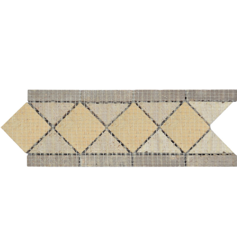 Noce 4'' 12'' Travertine Listello