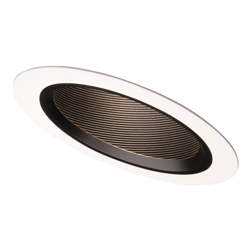 5.25'' Black Baffle Recessed Trim