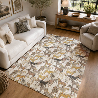 Tapis à imprimé animal de qualité supérieure lavable à la machine Villers