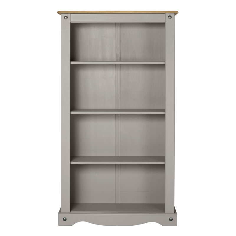 Palmea 150cm H x 82cm W Standard Bookcase, Grey