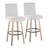 Harrison 30" Fixed-Height Bar Stools with Bent Wood Legs & Round Footrest-132790697-132790696