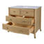 McLean 42"W Marble-Rattan 2 Drawer Bathroom Vanity