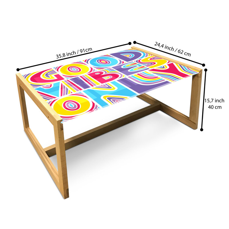 Irissa Sled Coffee Table, 90cm H x 62cm W x 40cm D