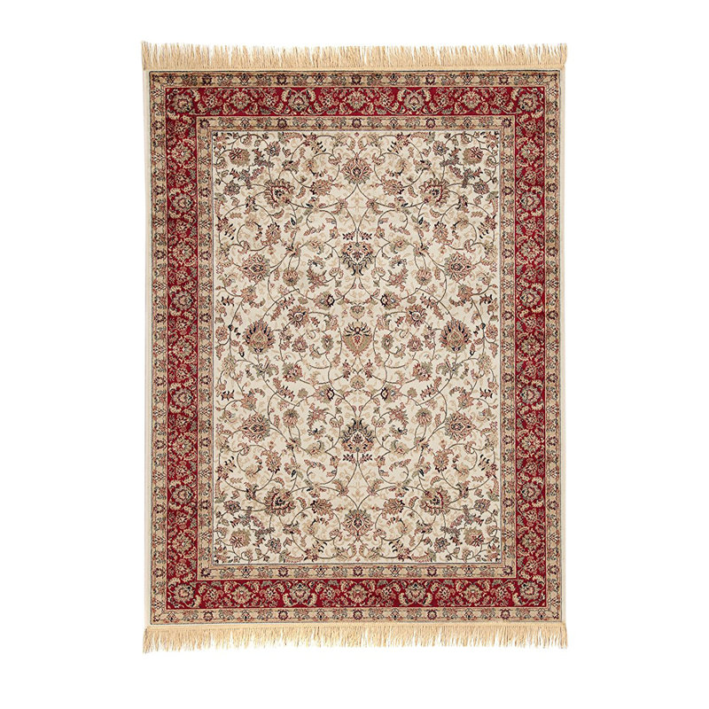 Fannie Rectangle 160 cm x 230 cm Oriental Hand Hooked Area Rug