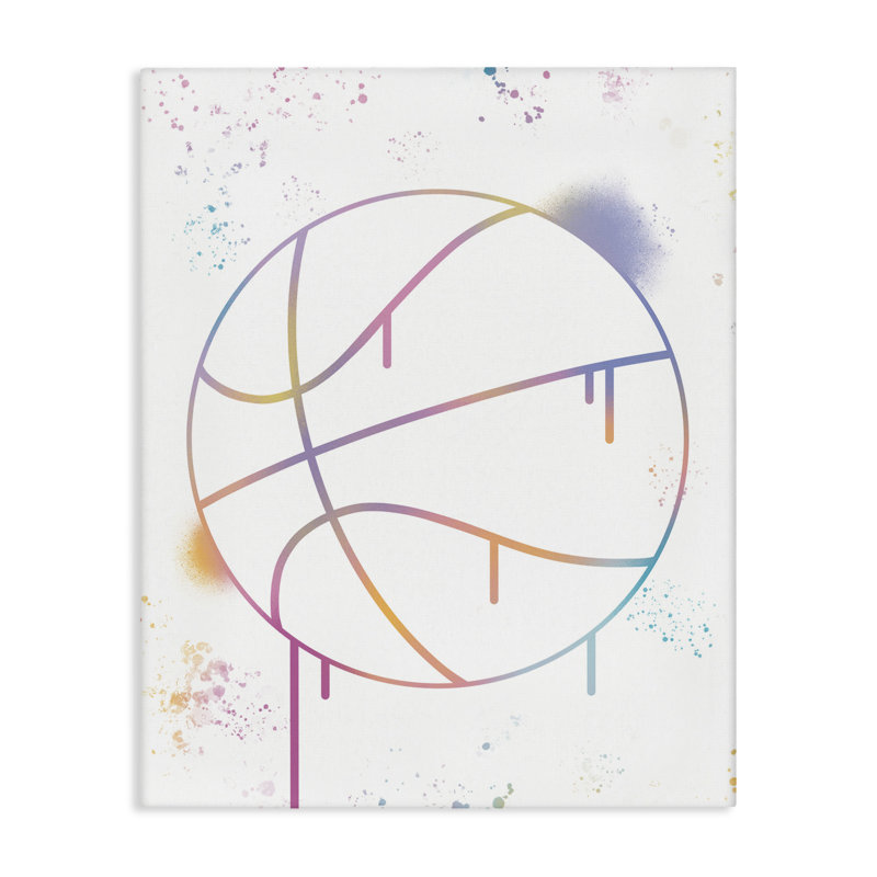 Graffiti Basketball, toile par Marcus Prime, H 20 po x l 16 po