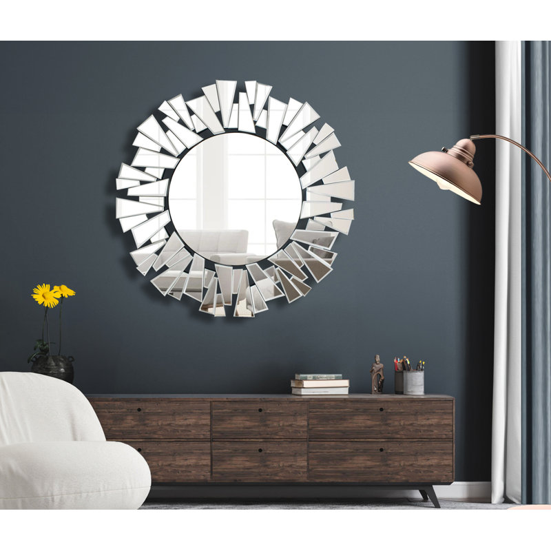 Miroir mural Prakul, 40 po x 40 po