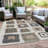 Machine Washable Indoor/Outdoor Xhevrie Ivory Rug-260157589