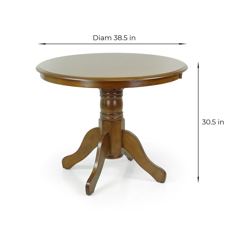 Ensemble de table de salle à manger 3 pièces, 2 chaises rembourrées en bois massif Falabella de style classique avec table de salle à manger 