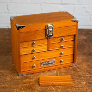 Gerstner International T10 Chest – Versatile Wood Chest for Jewelry, Craft Storage & Home Organization