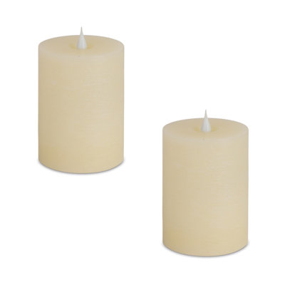 LED Designer Wax/Plastic Unscented Flameless Candle